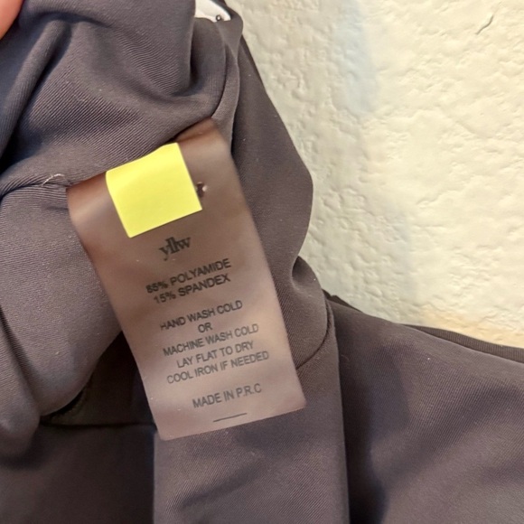 Yellow The Label Mackenzie Belted Bodysuit in Charcoal Grey- Size Small - Picture 8 of 11